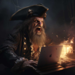 Site WordPress piraté, logo pirate hacker
