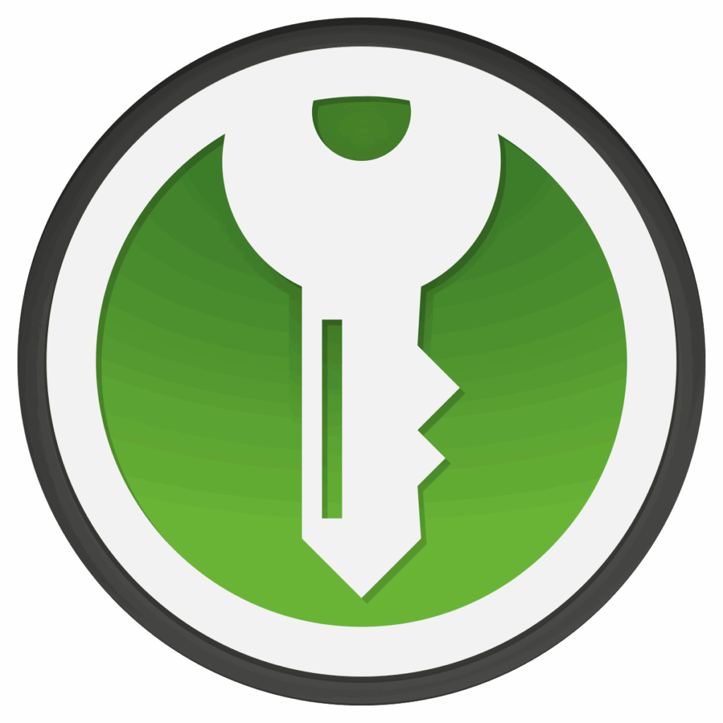 Logo clé KeepassXC gestionnaire de mot de passe opensource 