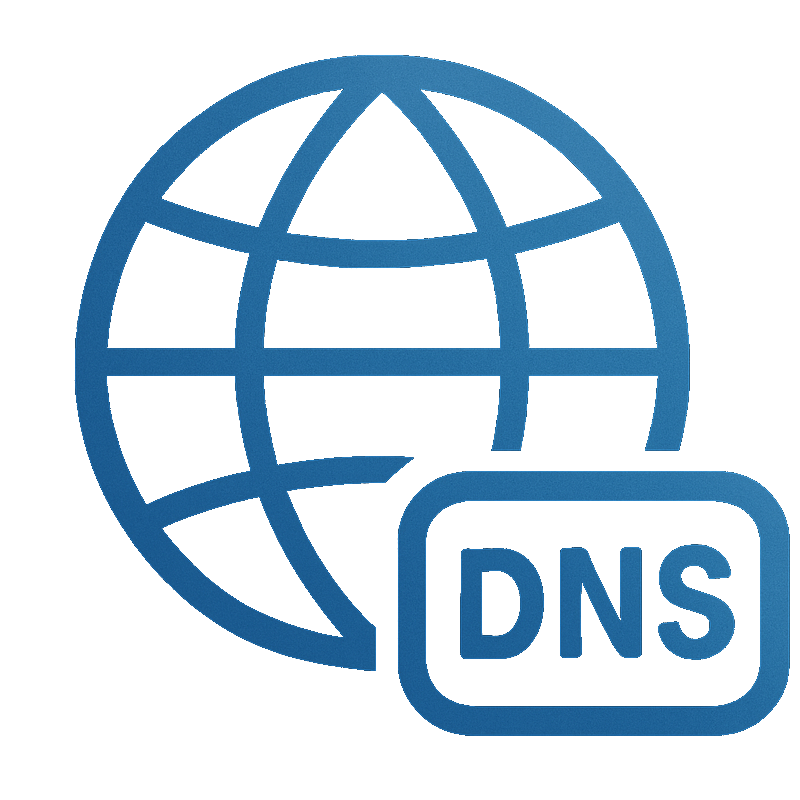 Gestion DNS redondance hébergement web premium, logo